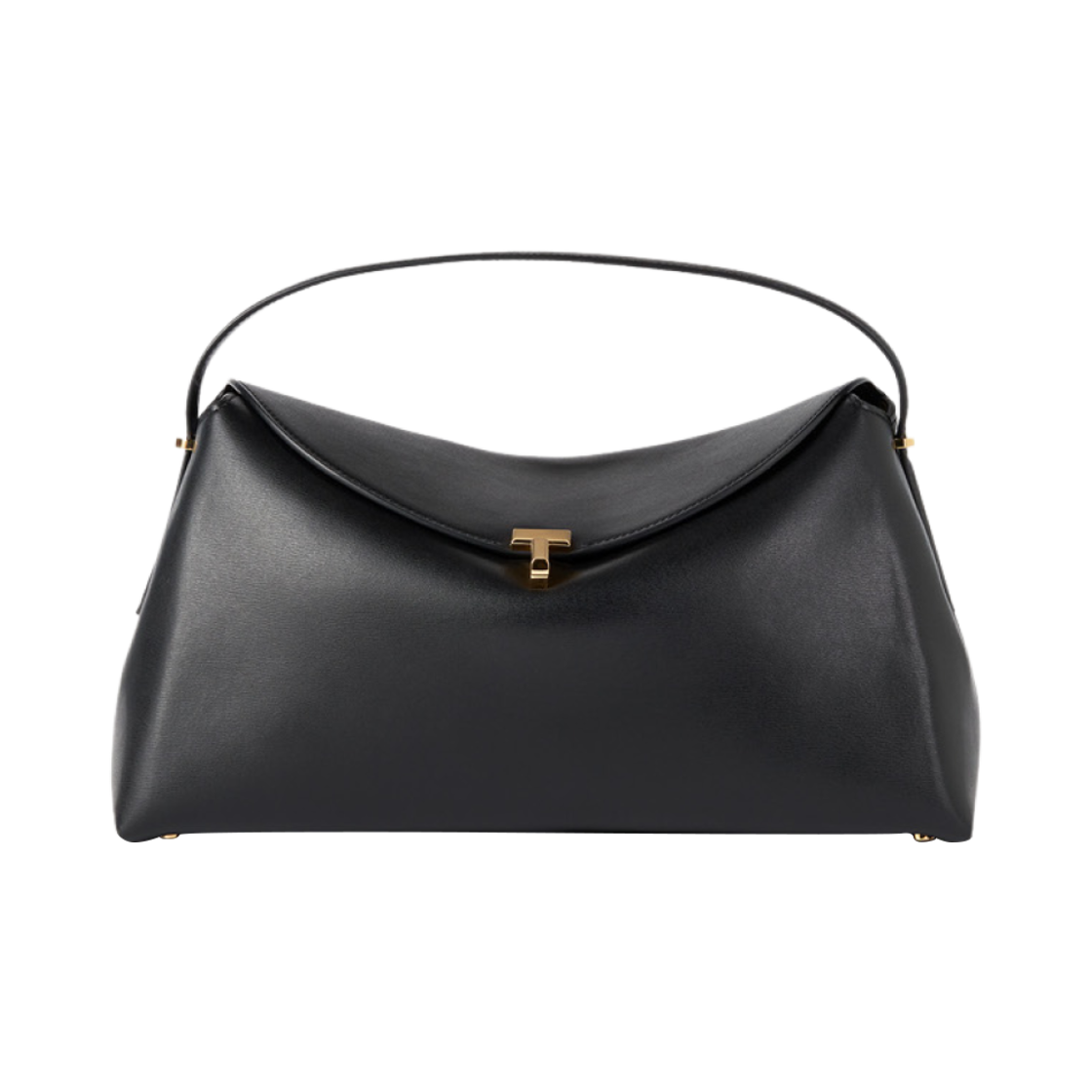 232-9103-612-001/234-WLGBG417-LE0025-001 Toteme T-Lock Top Handle Black Palmellato