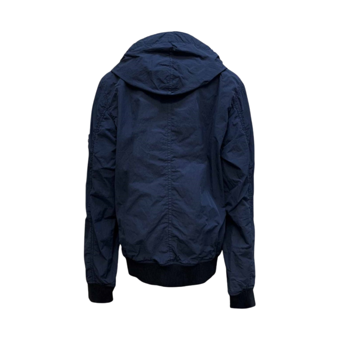 (키즈) 스톤 아일랜드 40530 나일론 코튼 캔버스 후드 블루종 마린 블루 - 21SS((Kids) Stone Island 40530 Nylon Cotton Canvas Hooded Blouson Marine Blue - 21SS) - 2