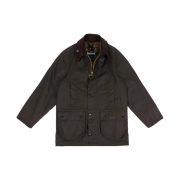 (Kids) Barbour Beaufort Wax Jacket Olive