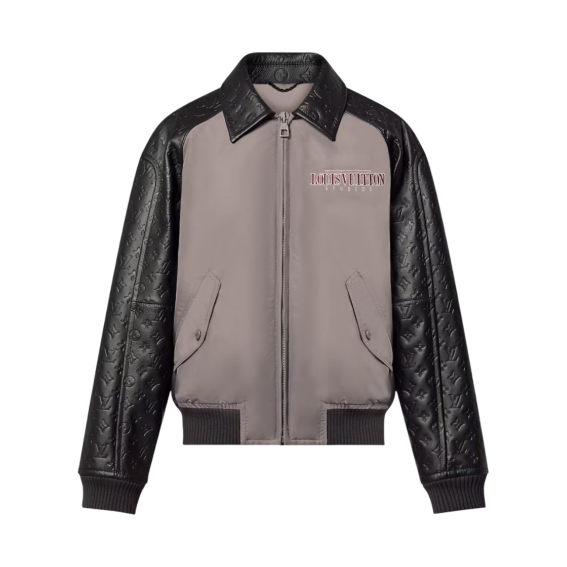 루이비통 레더 나일론 블루종 다크 그레이(Louis Vuitton Leather and Nylon Blouson Dark Grey) - 1
