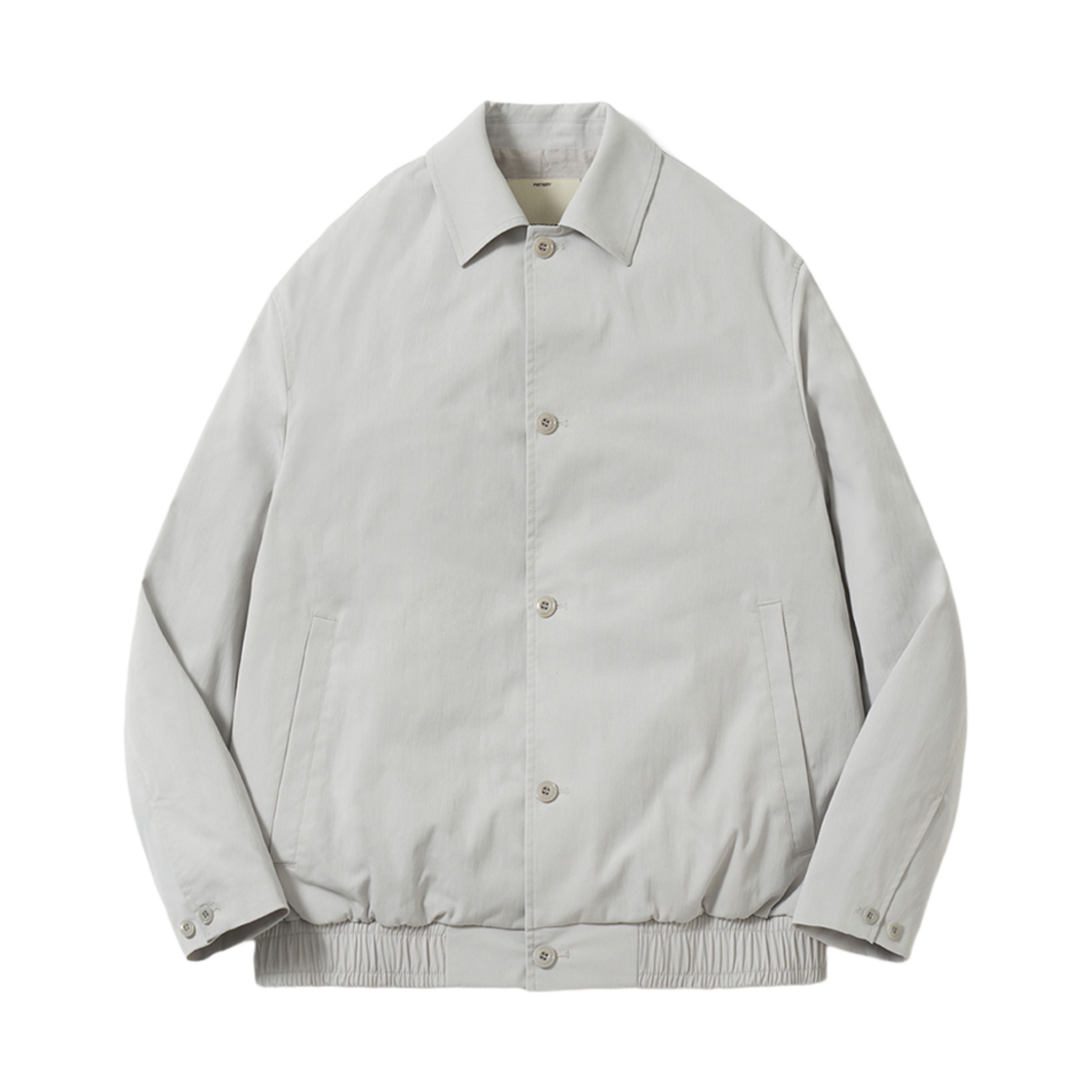 포터리 나일론 블루종 폴리에스터 타슬란 클로스 리질리언트 피니쉬 라이트 그레이(Pottery Nylon Blouson Polyester Taslan Cloth Resilient Finish Light Gray)