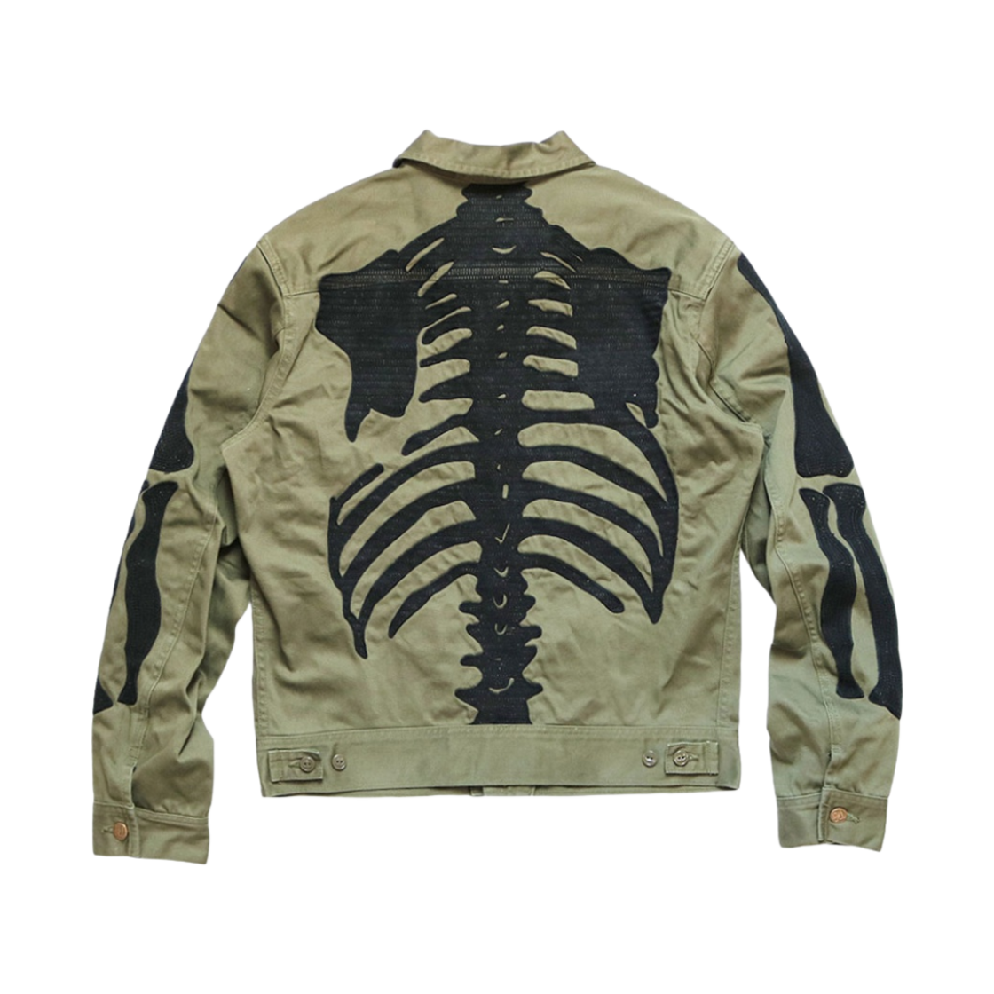 캐피탈 빈티지 사틴 멕시칸 턱시도 웨스터너 본 자켓 카키