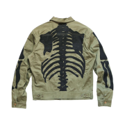 Kapital Vintage Satin Mexican Tuxedo Westerner Bone Jacket Khaki
