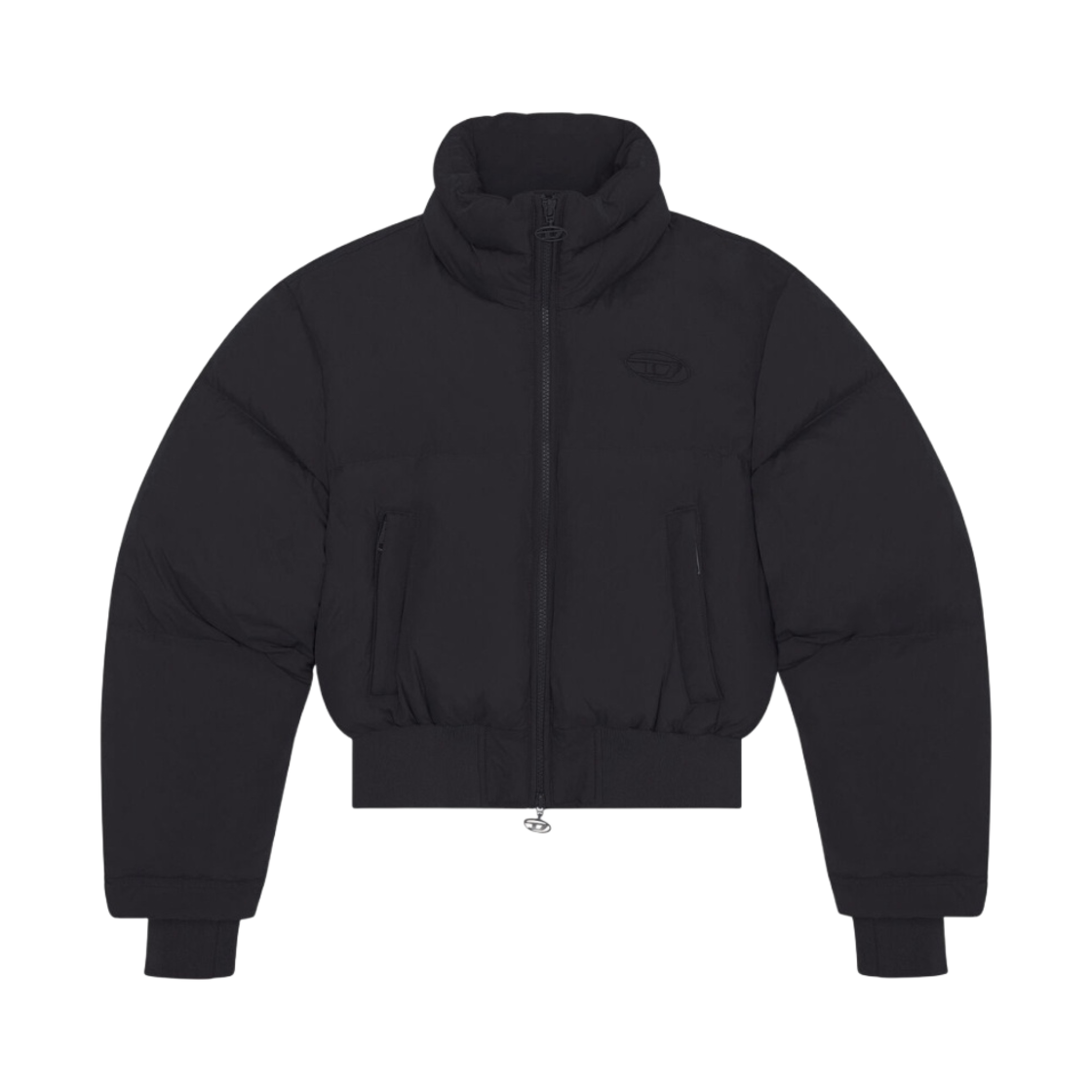 (W) 디젤 W-페이톤-숏 다운 퍼퍼 자켓 블랙((W) Diesel W-Peyton-Short Down Puffer Jacket Black) - 1