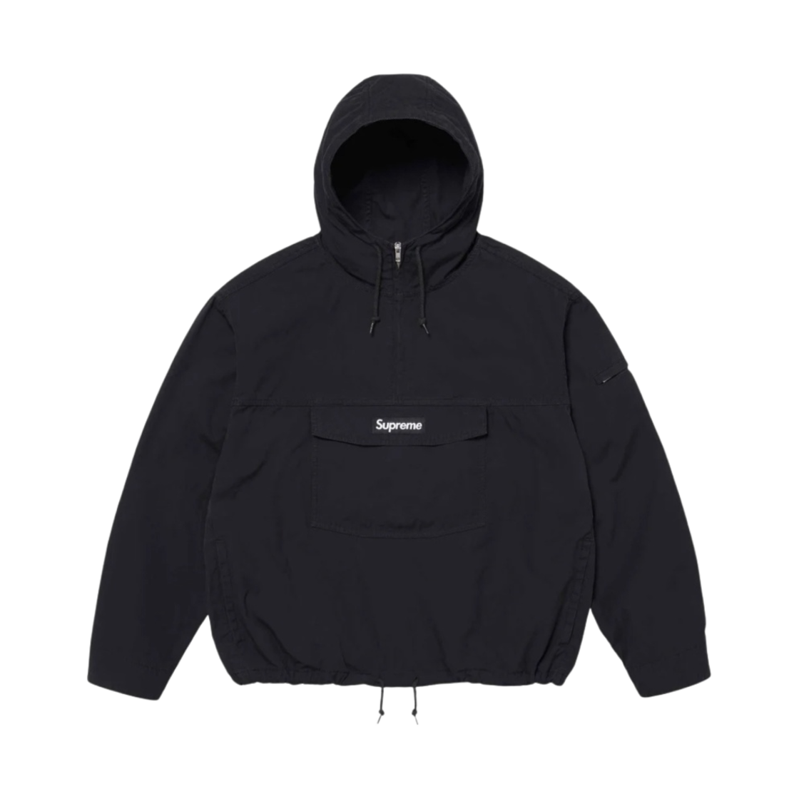 슈프림 코튼 유틸리티 아노락 블랙 - 24SS(Supreme Cotton Utility Anorak Black - 24SS)