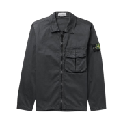 Stone Island 10304 Garment Dyed Stretch Cotton Overshirt Steel Grey - 23SS