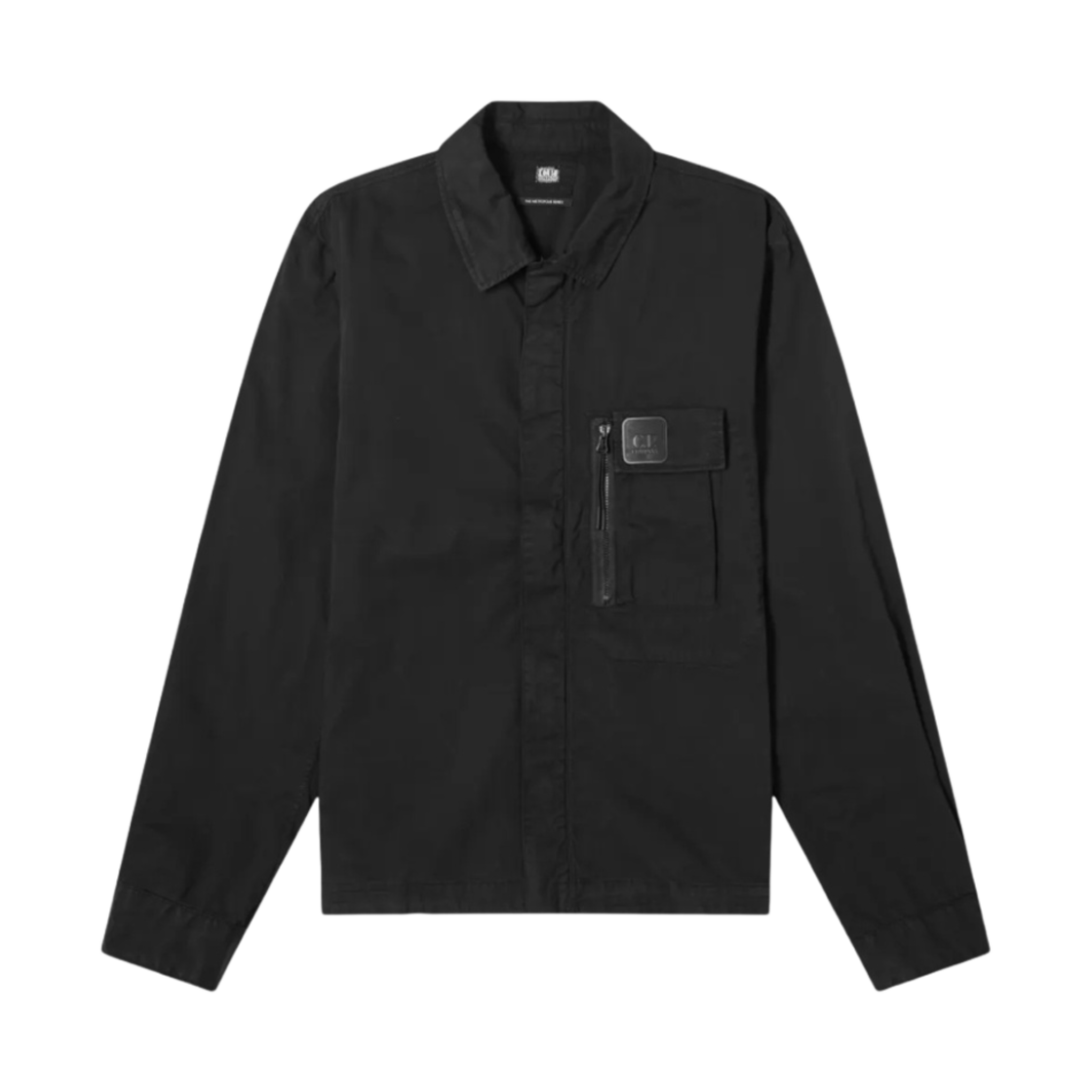 C.P. 컴퍼니 메트로폴리스 시리즈 개버딘 오버셔츠 블랙 - 21SS(C.P. Company Metropolis Series Gabardine Overshirt Black - 21SS) - 1