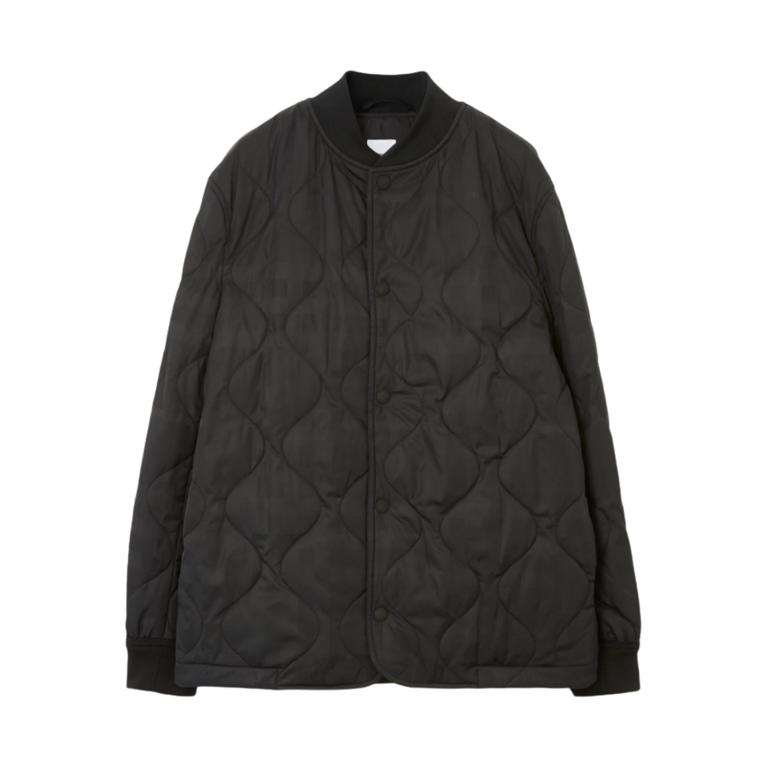 버버리 퀼티드 체크 나일론 봄버 자켓 블랙(Burberry Quilted Check Nylon Bomber Jacket Black) - 1