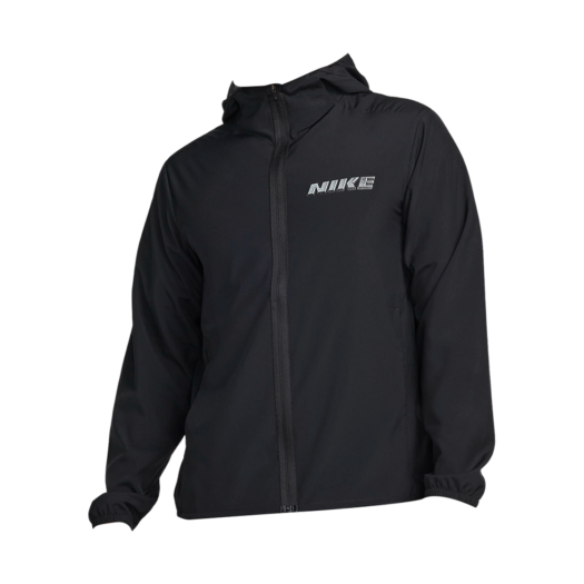 Nike Foam Dri-Fit GFX Hoodie Versatile Jacket Black Metallic Silver - Asia