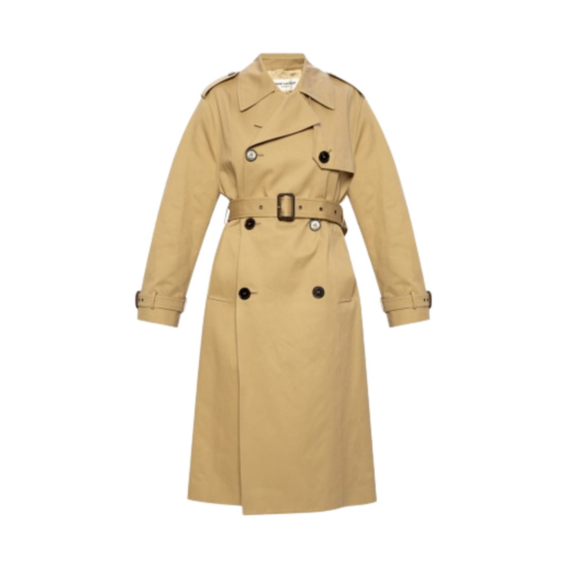 (W) 생로랑 더블 브레스트 트렌치 코트 베이지