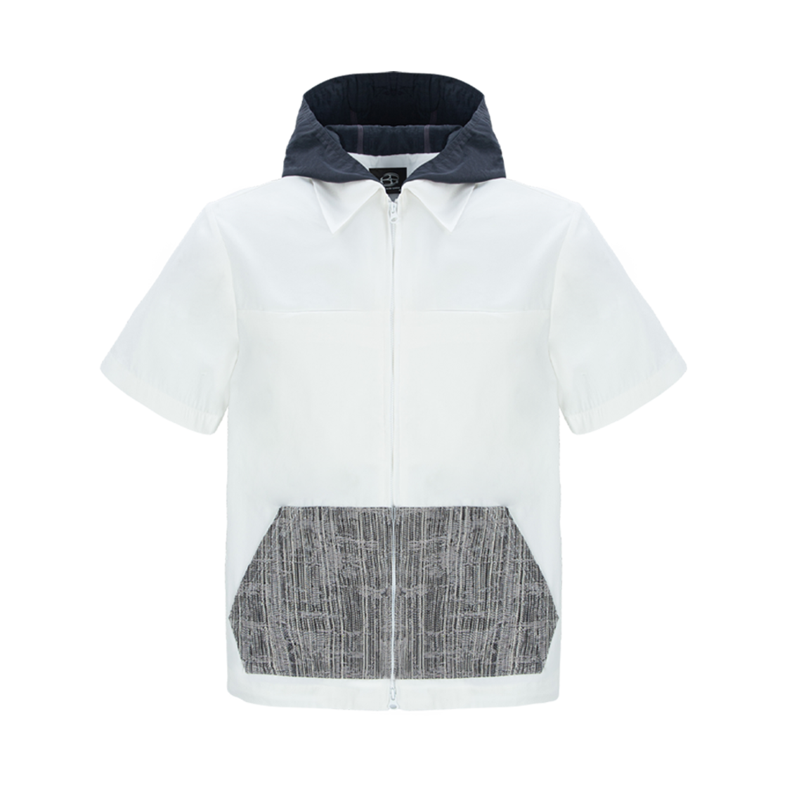 25SS0513 BP2DISORDER 2way 01 Reversible Hood Jacket White
