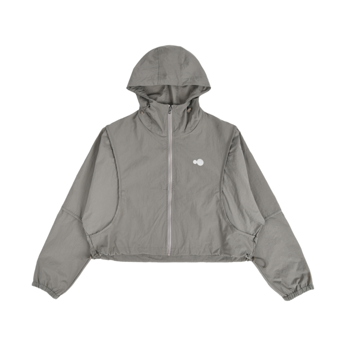 (W) 에이에이 심볼 로고 나일론 크롭 자켓 카키((W) Aeae Symbol Logo Nylon Crop Jacket Khaki)
