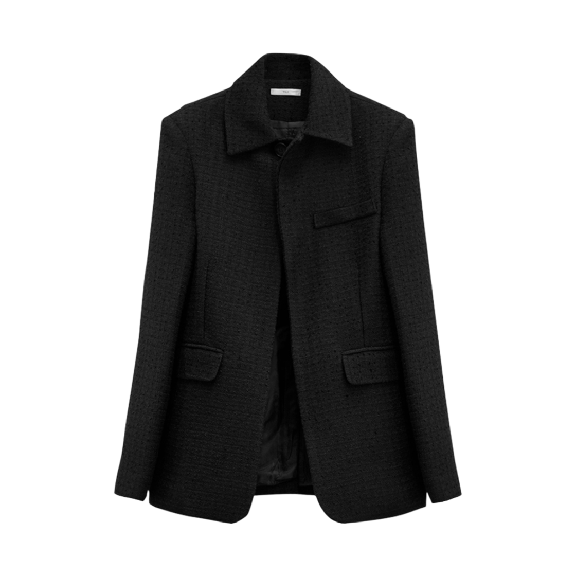 유지 트위드 셋업 자켓 블랙(YUJI Tweed Setup Jk Black)