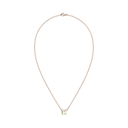 (W) Hermes Mini Pop H Pendant Rose Gold & Blanc
