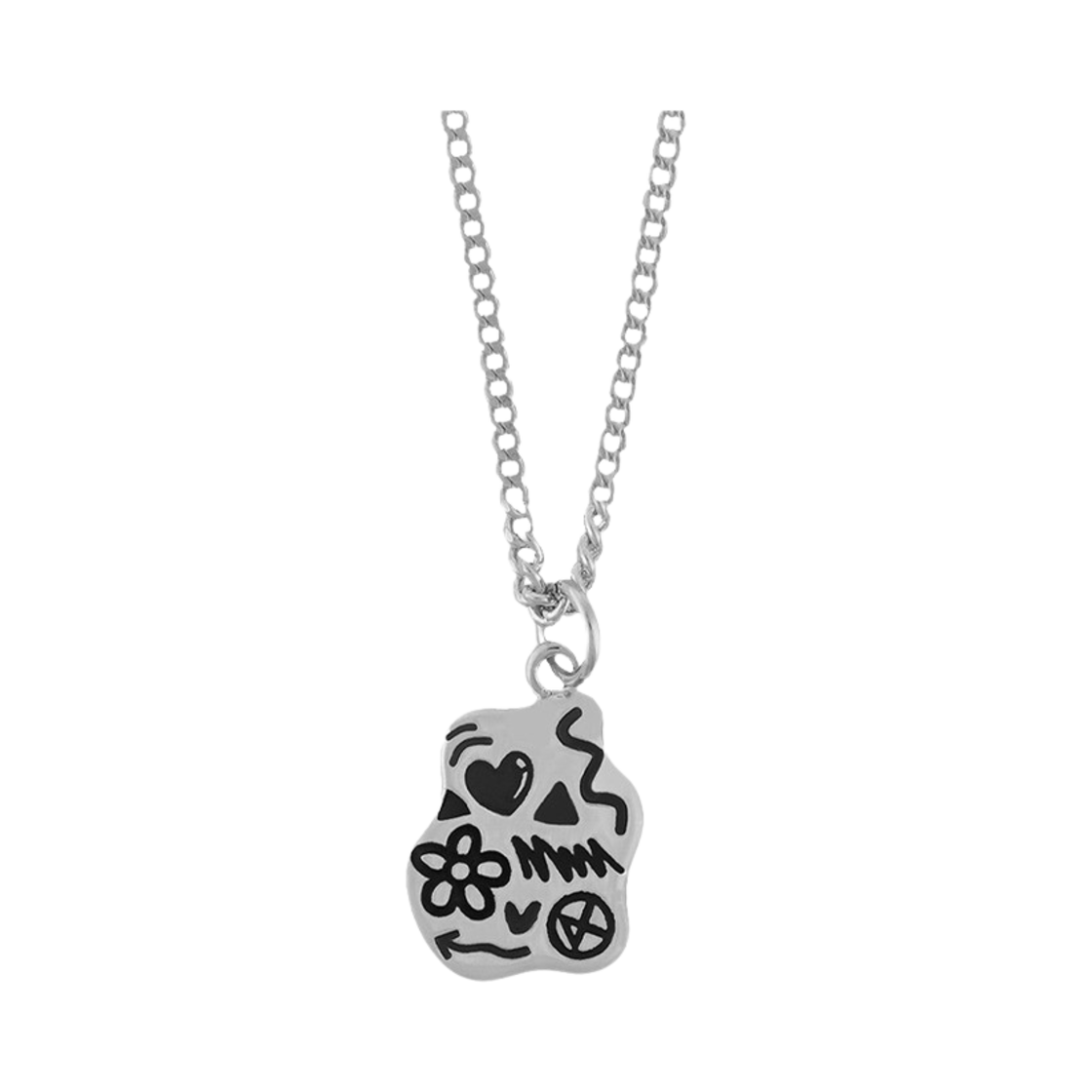 NONENON-078 Nonenon Mini Doodle Necklace Silver925