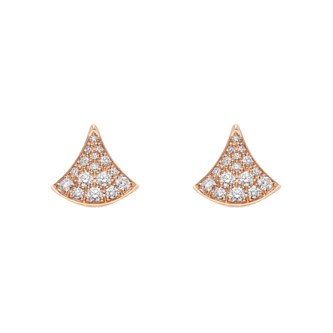 361665 Bulgari Divas Dream Earrings Rose Gold Diamonds
