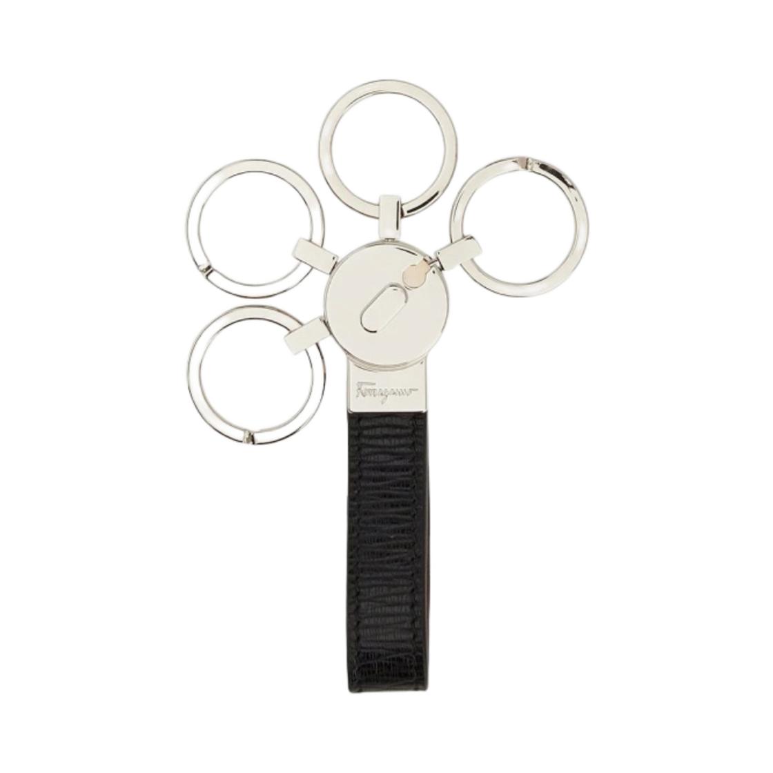 661091-756074 Ferragamo Keyring Black Ferragamo Red
