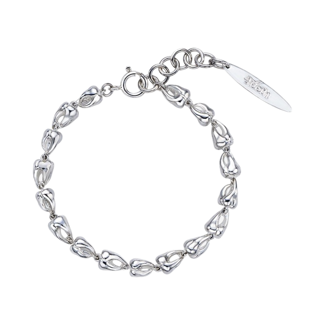 TEETH-N034 Teeth Bracelet Polished