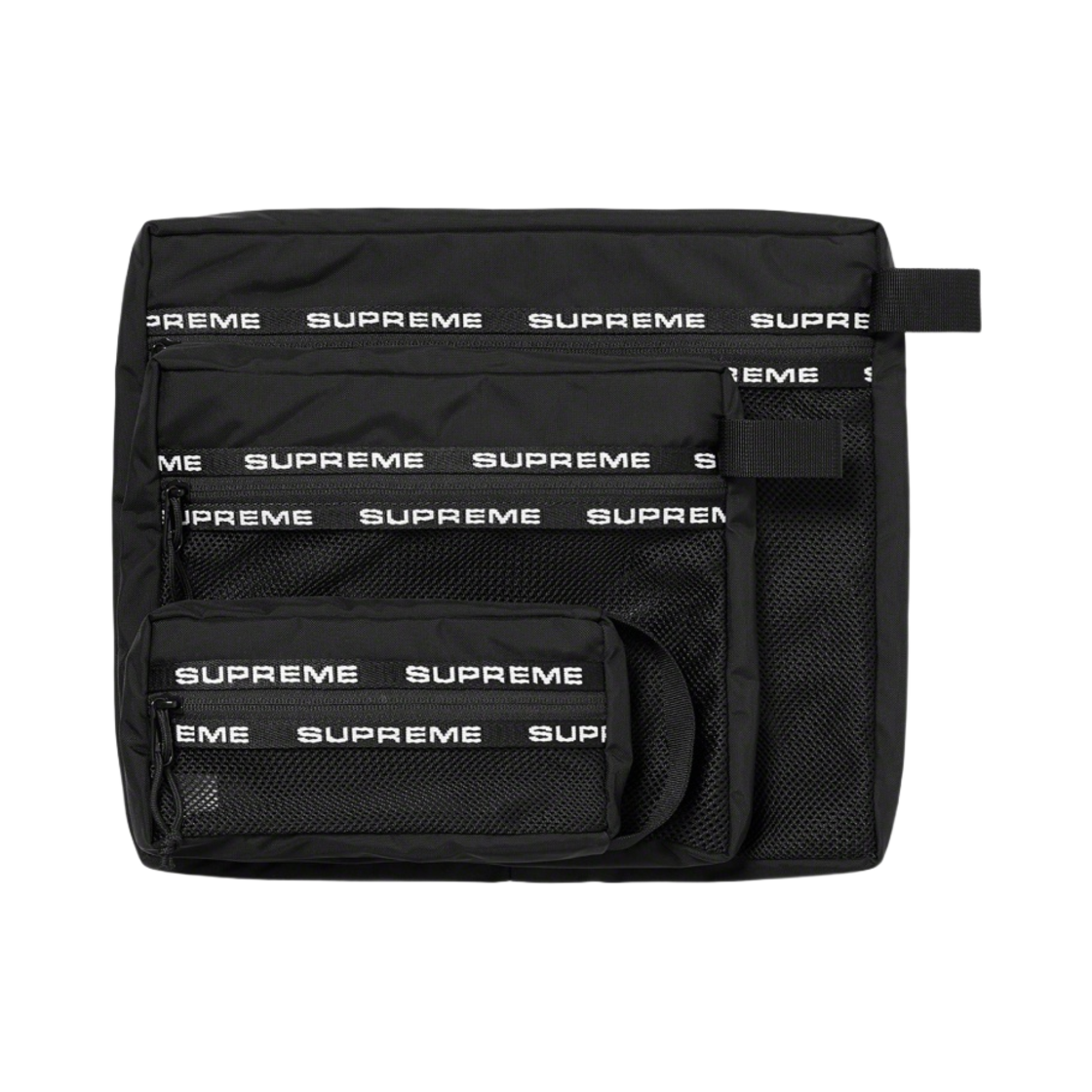 슈프림 오거나이저 파우치 세트 블랙 - 22FW | Supreme | KREAM