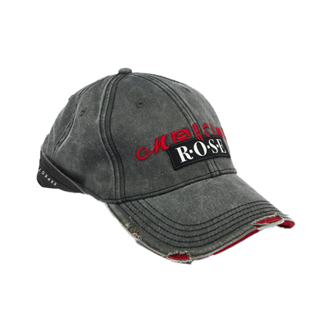 KM5BHTCMR13GY Martine Rose Roll Back Cap Grey And Red - 25SS