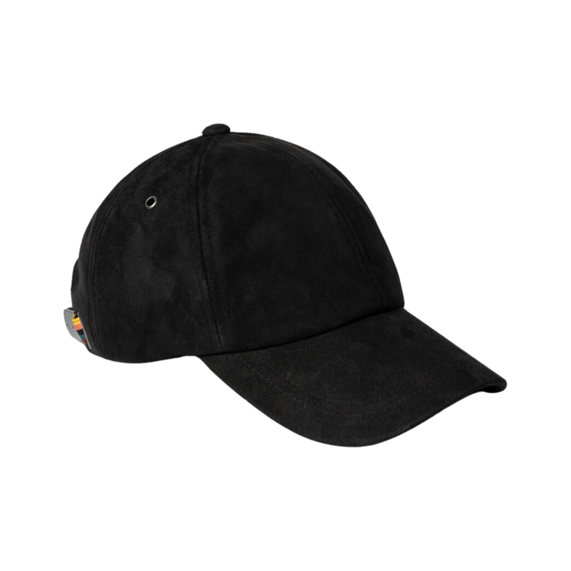 M1A-987DT-M443-79 Paul Smith Suede Baseball Cap Black