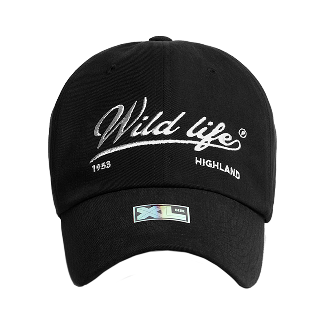 XL097 PLATEAU BIG SIZE BALLCAP XL WILD LIFE CAP BLACK