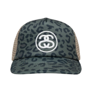 Stussy Trucker SS Link Snapback Leopard