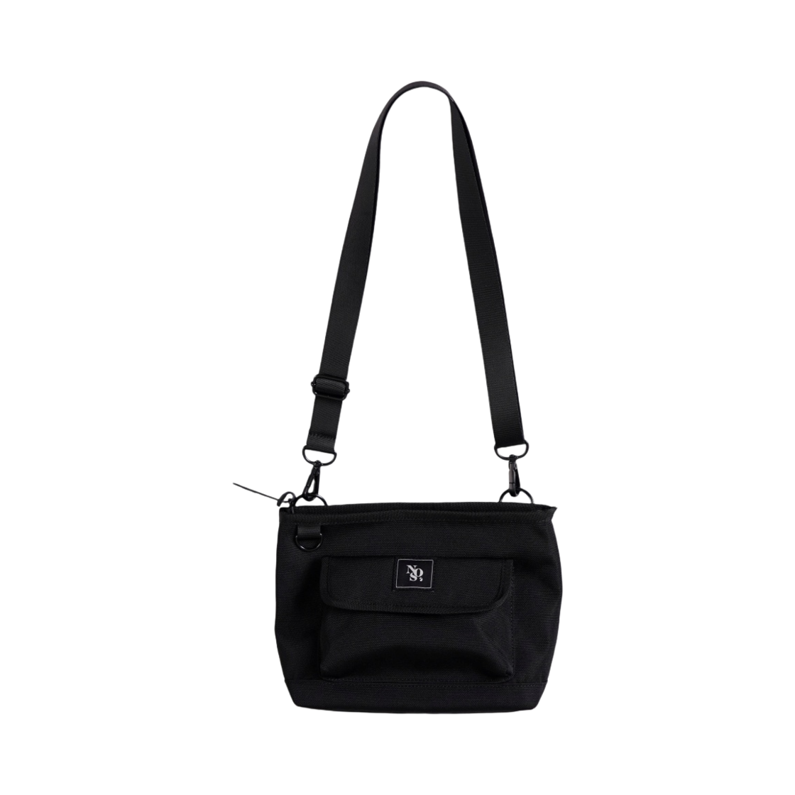 NOS7 메인 로고 메신저백 블랙(NOS7 Main Logo Messenger Bag Black)