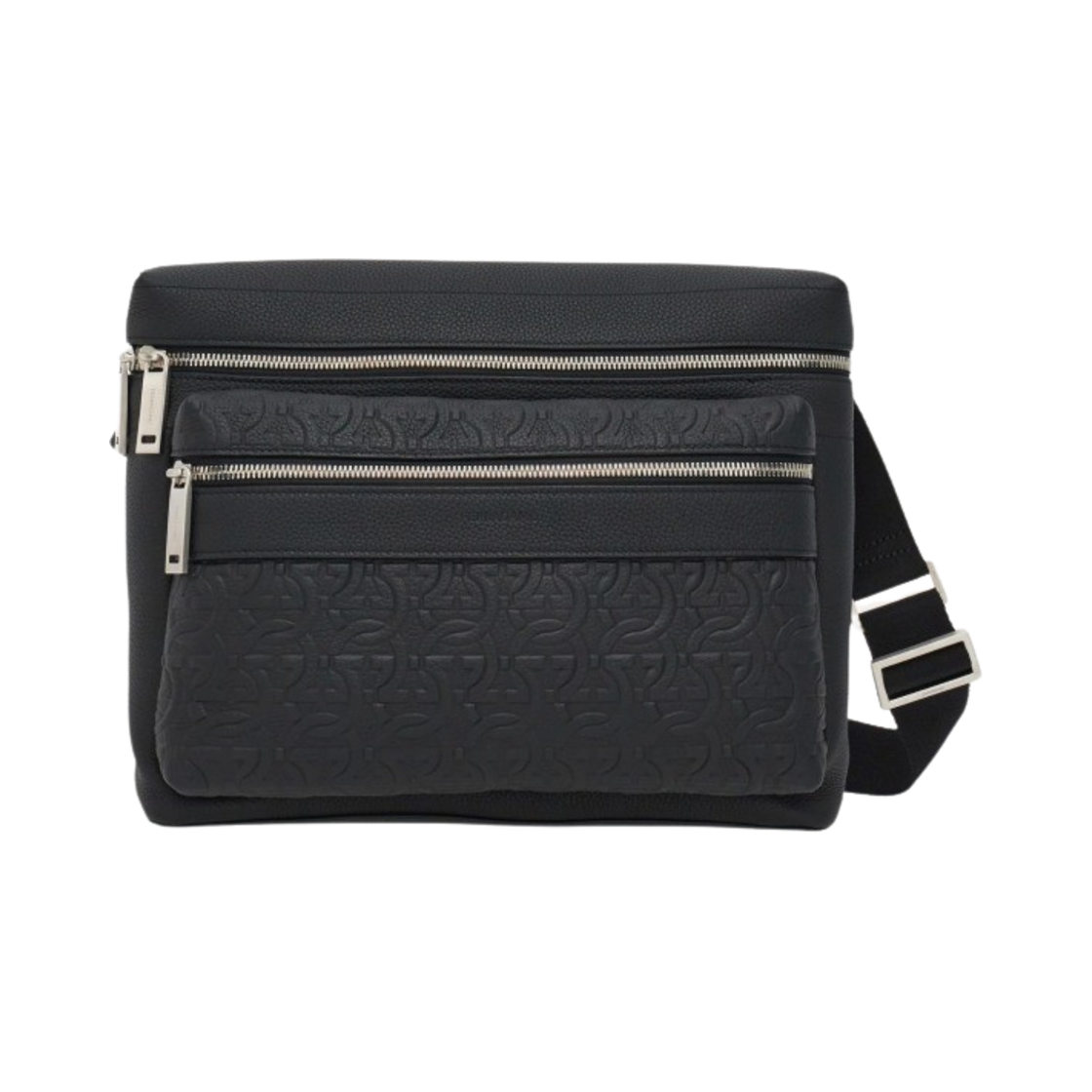 페라가모 엠보스 크로스바디백 블랙(Ferragamo Embossed Crossbody Bag Black) - 1