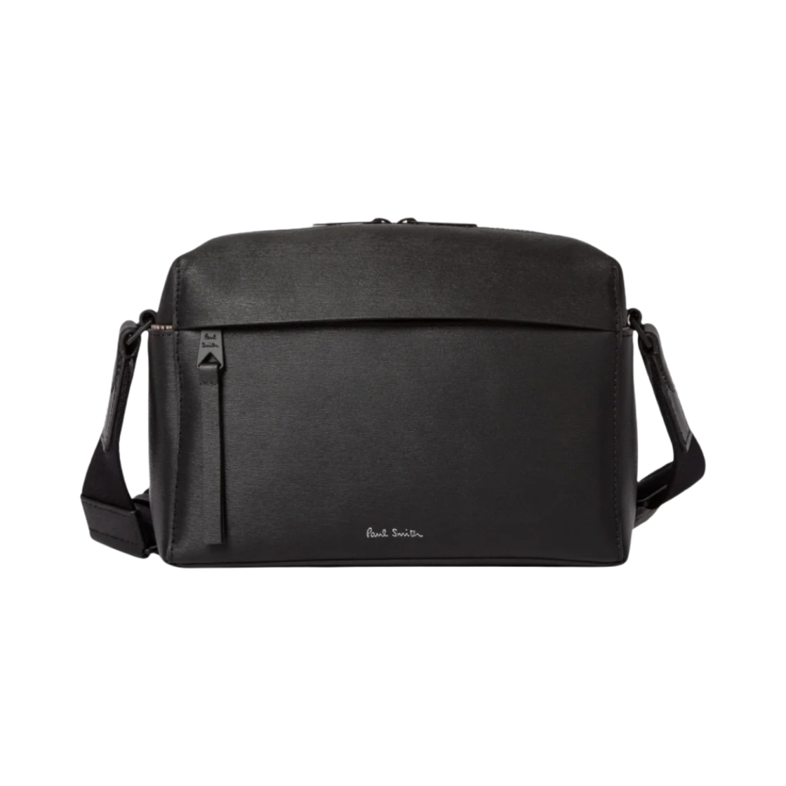 M1A-7171-ASGRAI-79 Paul Smith Embossed Leather Camera Bag Black