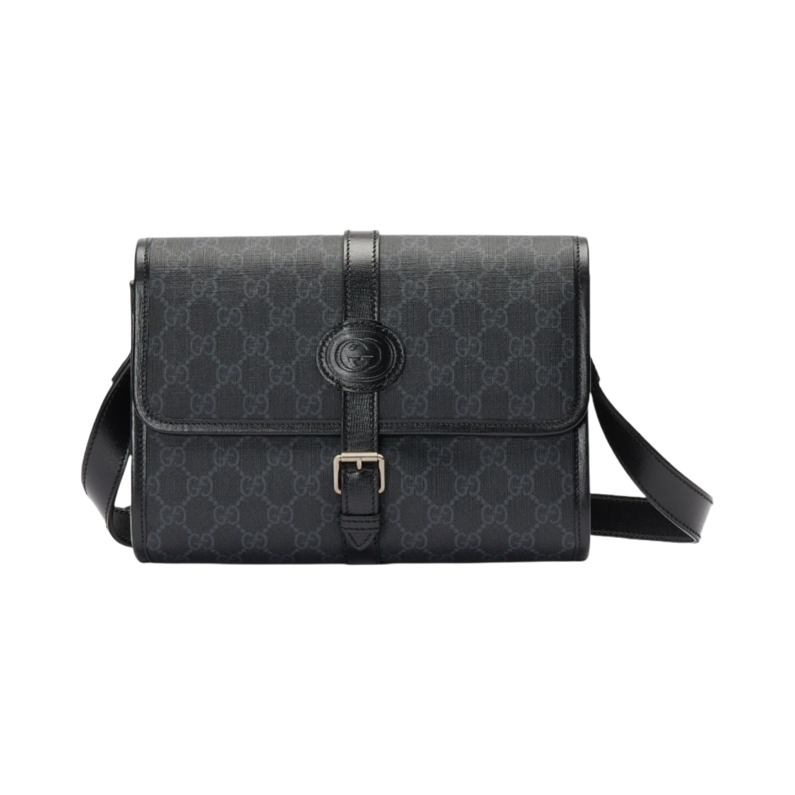 구찌 GG 메신저 백 인터로킹 G 블랙 슈프림(Gucci GG Messenger Bag with Interlocking G Black Supreme) - 1