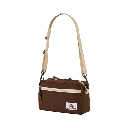 08JR0112 Gregory Pad Shoulder Pouch M Brown/Light Beige