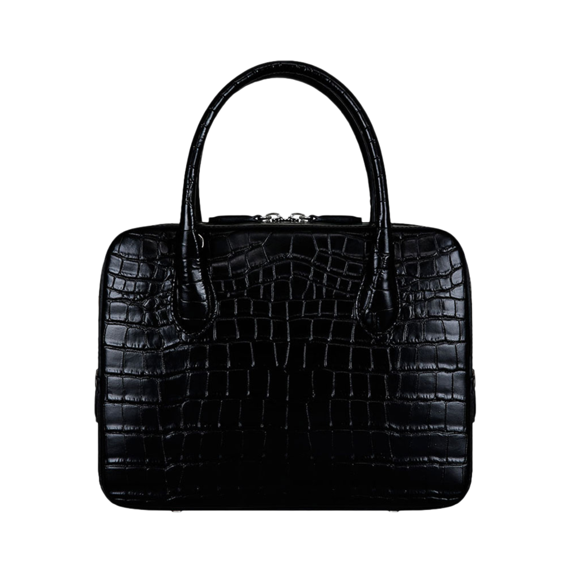 242-5001-01 VIS A VIS Croc-Effect Cross Body Bag Black