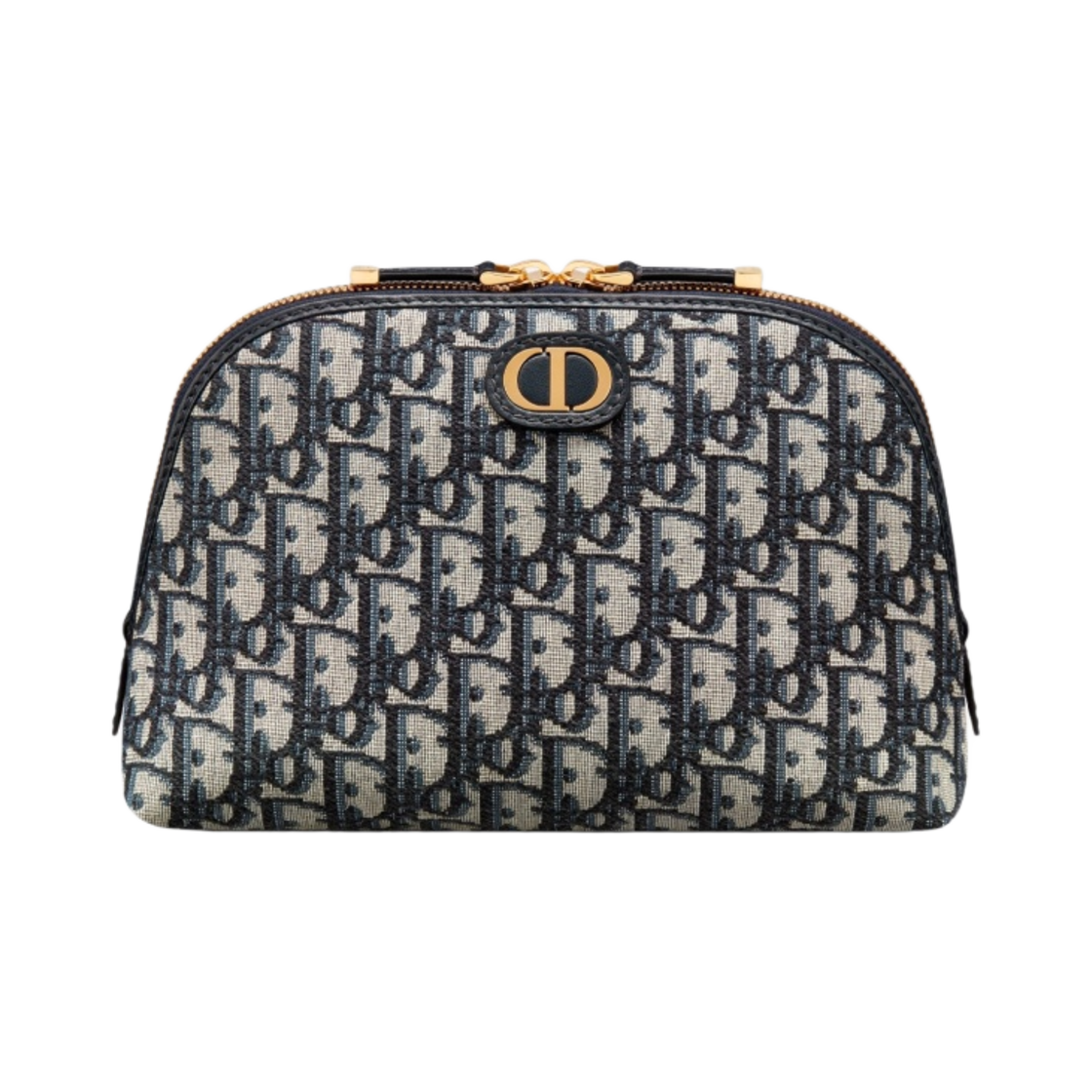 디올 30 몽테인 뷰티 파우치 블루 디올 오블리크 자카드(Dior 30 Montaigne Beauty Pouch Blue Dior Oblique Jacquard) - 1