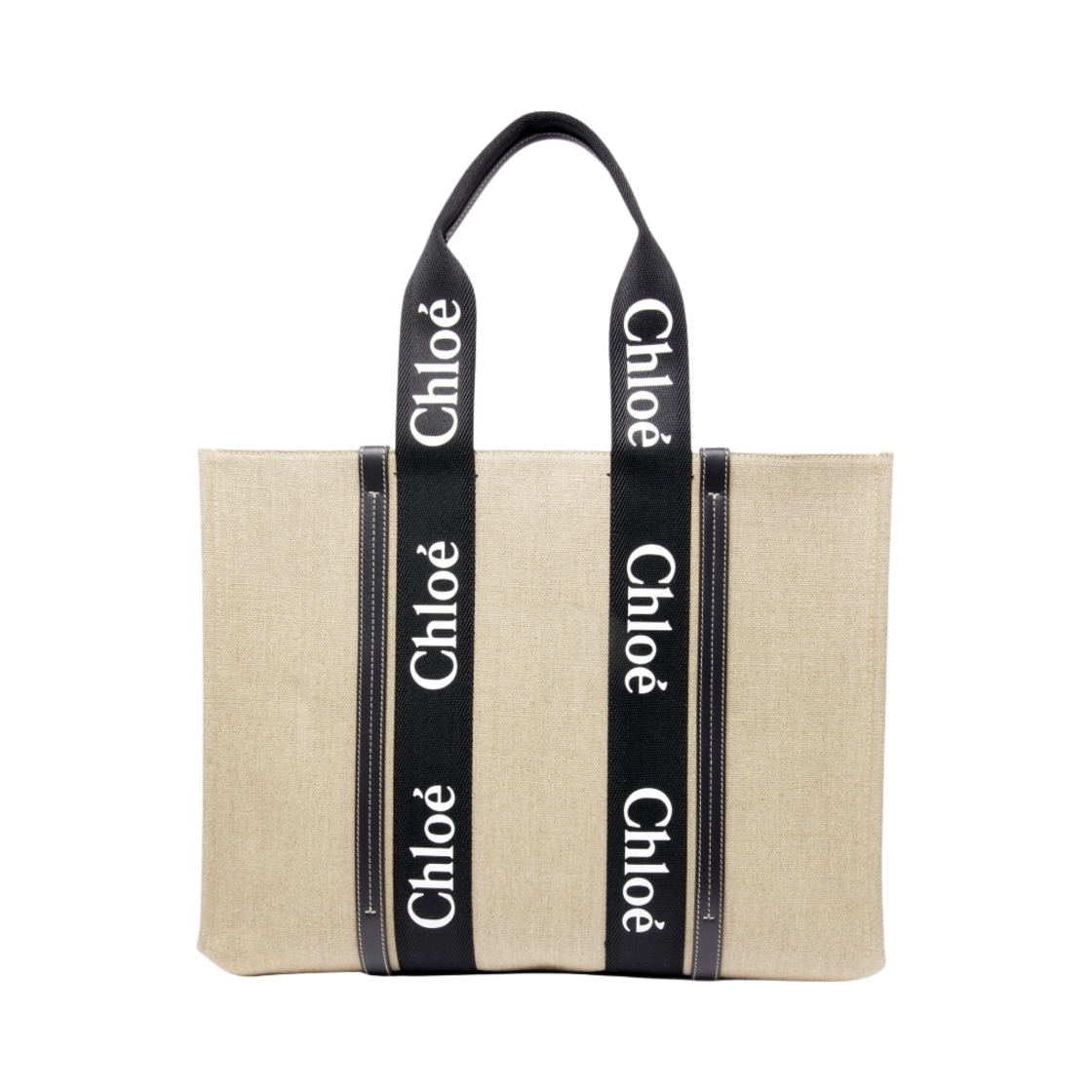 끌로에 라지 우디 토트백 블랙 블루(Chloe Large Woody Tote Bag Black Blue) - 3