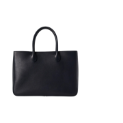 The Row Small E/W Day Luxe Bag in Leather Marine