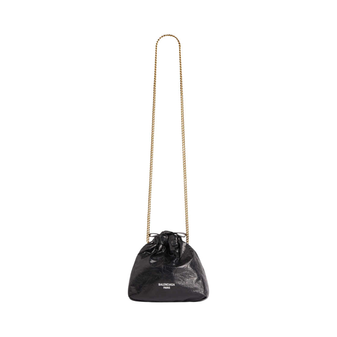 7817962AAZS1000 Balenciaga Crush XS Tote Bag Black