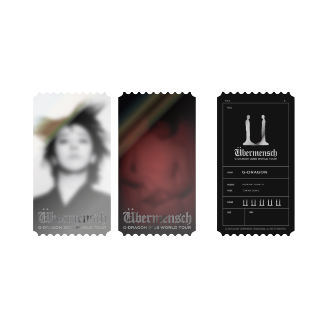 지드래곤 위버멘쉬 포토 티켓 (도쿄 버전)(G-DRAGON Ubermensch Photo Ticket (Tokyo Ver.))
