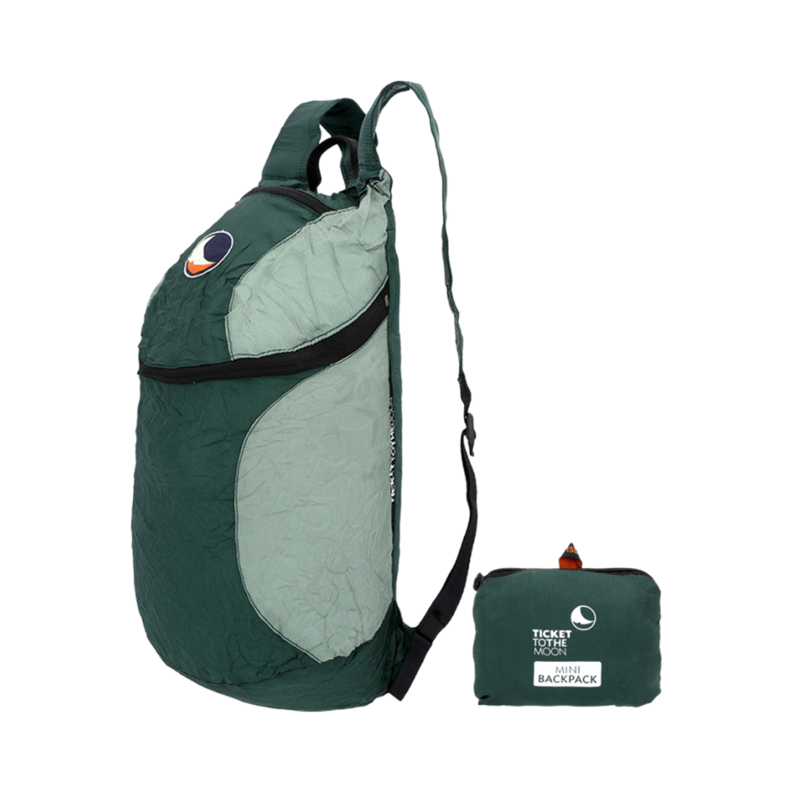 TMMBP0573 Ticket To The Moon Mini Backpack 15L Dark Green Jade Green