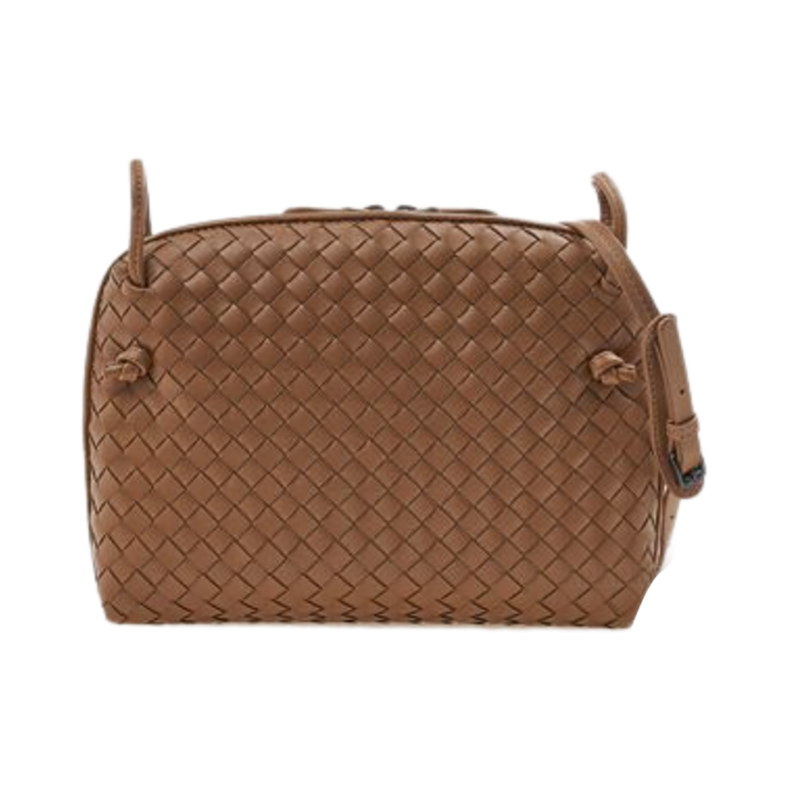 245354V48B12623 Bottega Veneta Intrecciato Small Shoulder Bag Brown