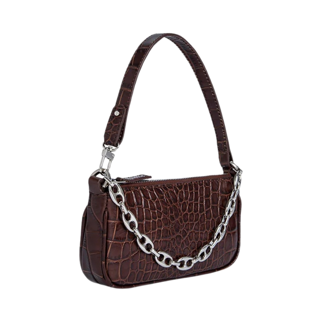 바이파 크로코 엠보스드 레더 미니 레이첼 누텔라(By Far Croco Embossed Leather Mini Rachel Nutella) - 2