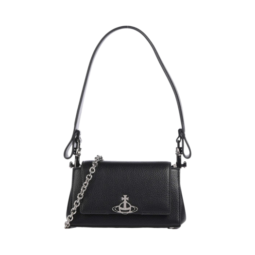 46030001W-S000D-N403 Vivienne Westwood Hazel Small Shoulder Bag Black