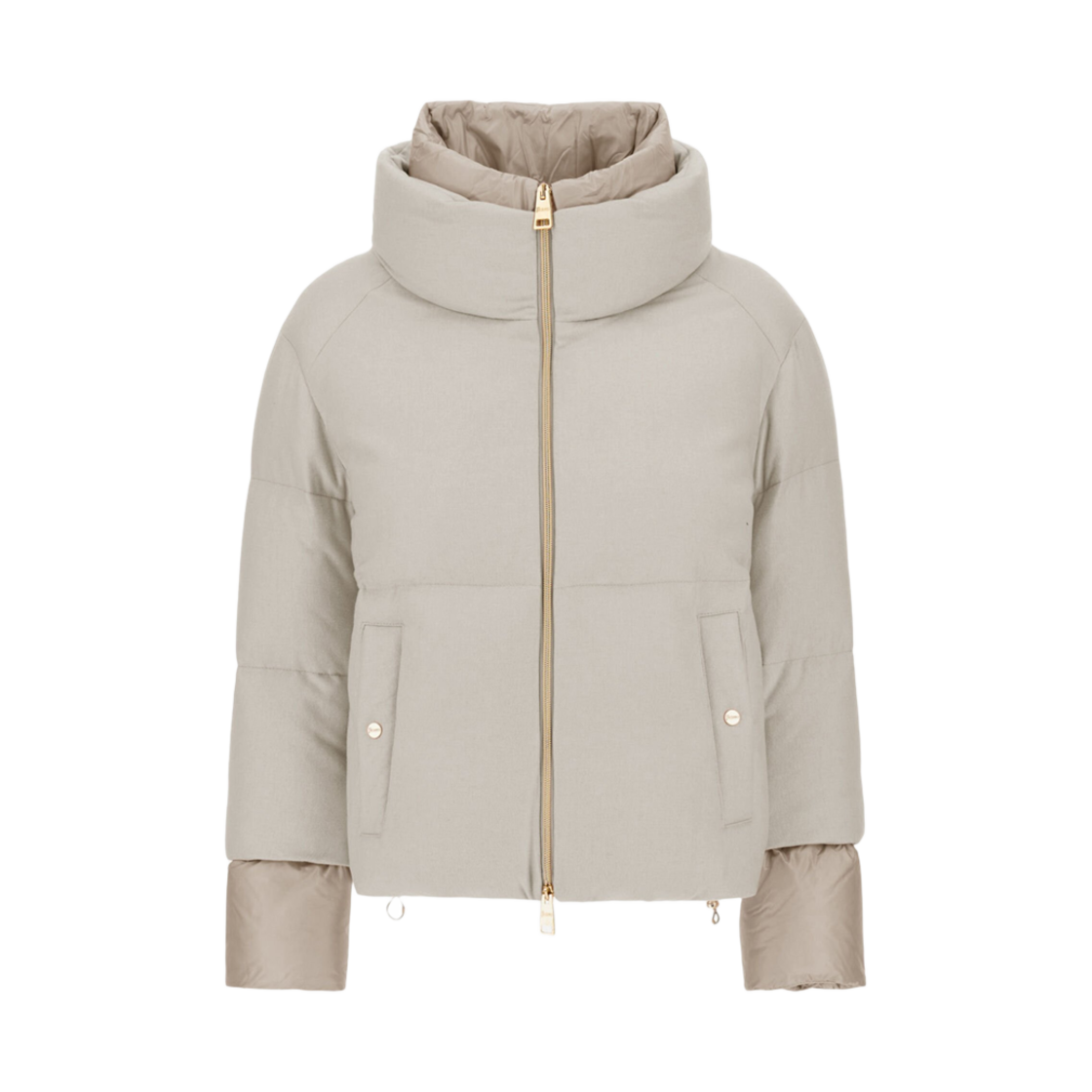 (W) 에르노 봄버 자켓 캐시미어 실크 나일론 울트라라이트 샹티((W) Herno Bomber Jacket In Cashmere Silk Nylon Ultralight Chantilly) - 1