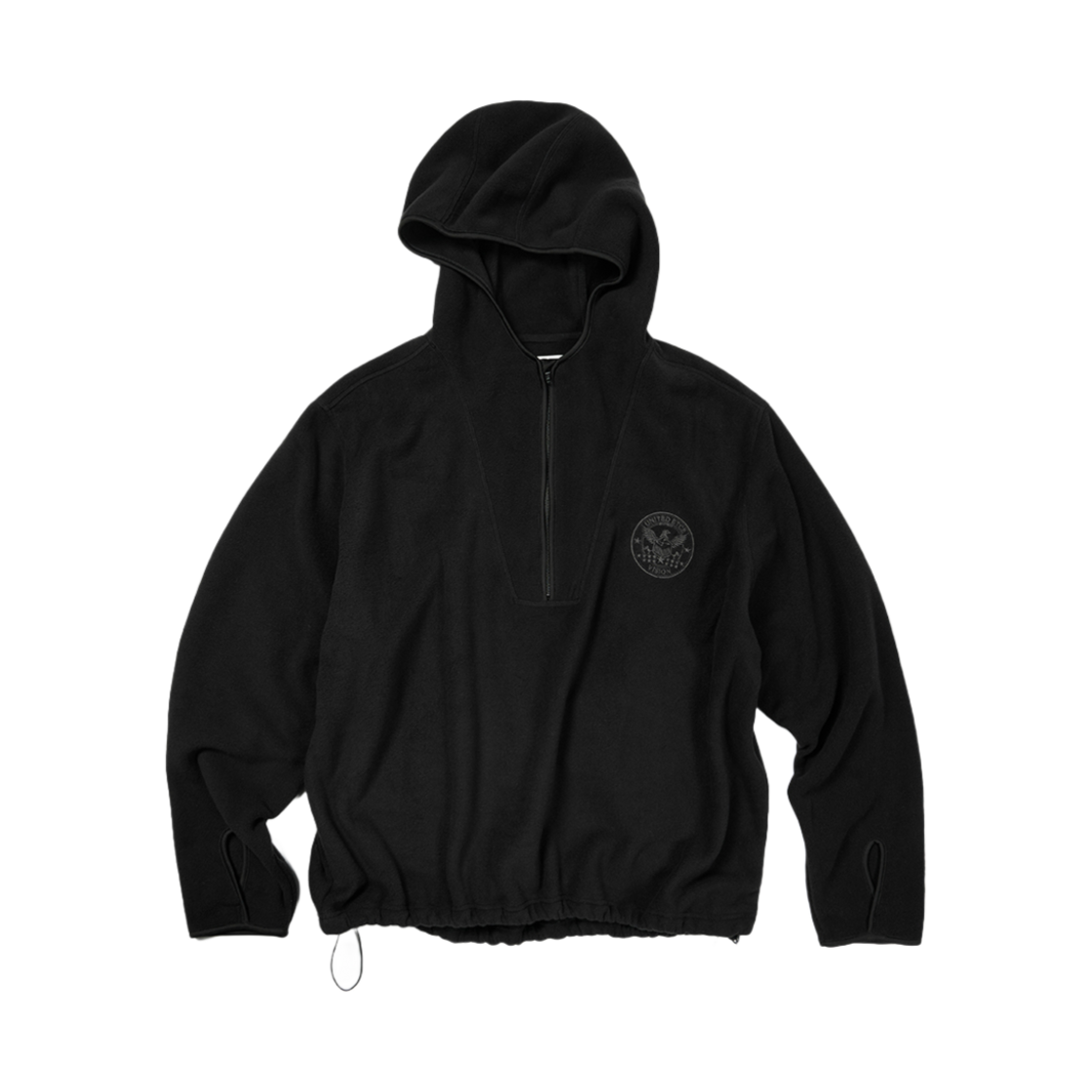 ET2501HD01BK ETCE United Fleece Hood Anorak Black