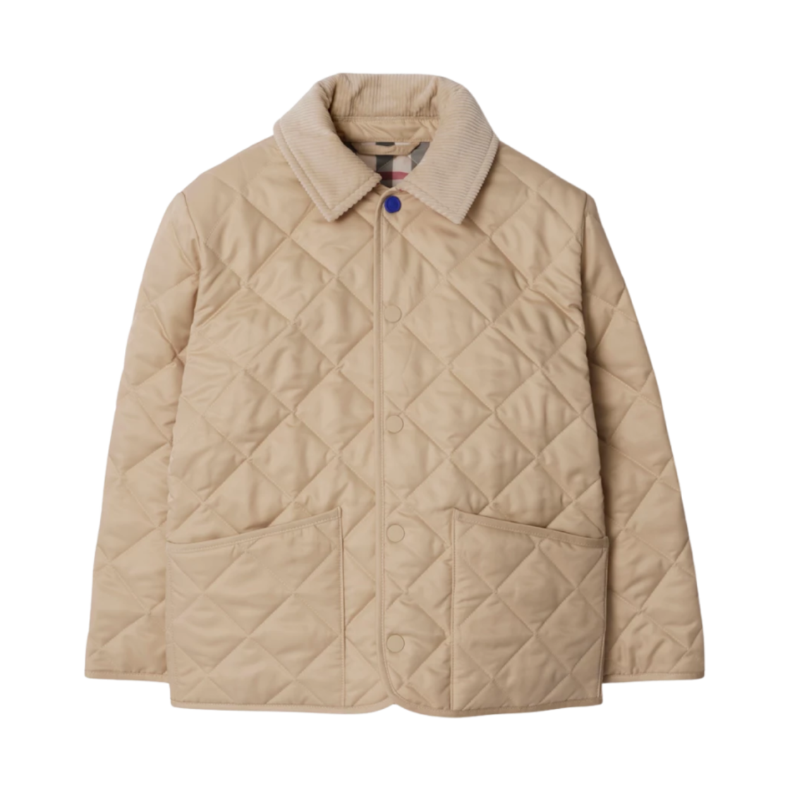 (키즈) 버버리 퀼티드 반 자켓 페일 스톤