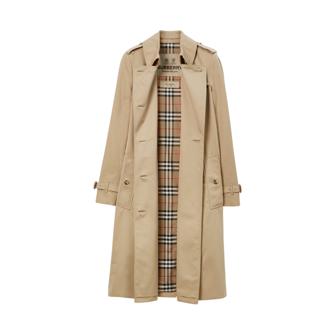 (W) 버버리 첼시 헤리티지 트렌치 코트 허니((W) Burberry Chelsea Heritage Trench Coat Honey) - 2