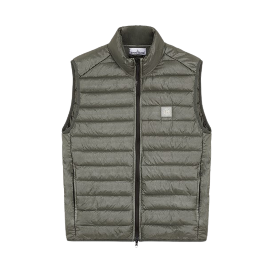 8015G0524-V0059 Stone Island G0524 Loom Woven Chambers R-Nylon Down-TC Light Down Vest Musk Green - 24SS