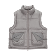 (W) Matin Kim Folded Pocket Down Vest Beige