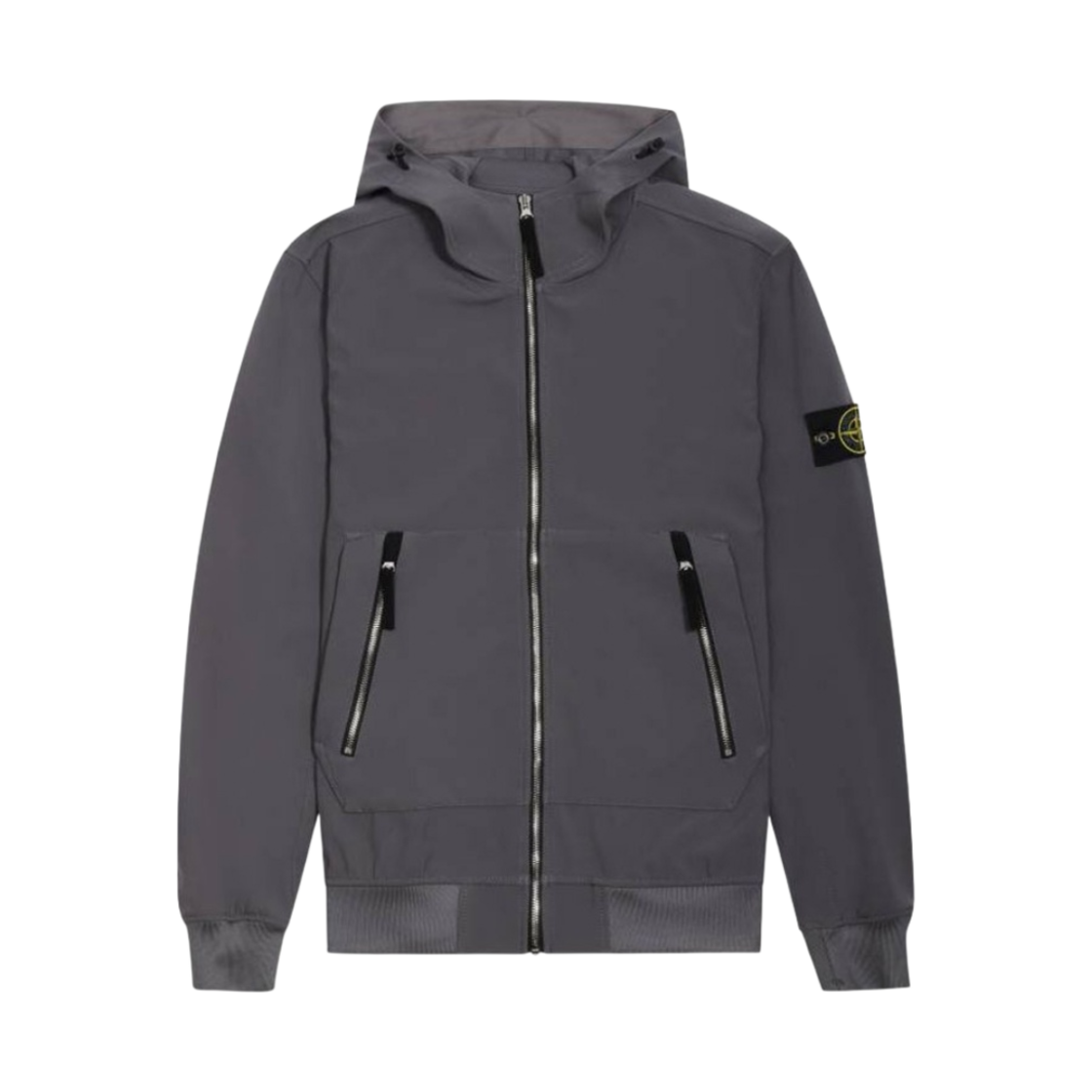 스톤 아일랜드 40727 라이트 소프트 쉘 후드 자켓 퓨터 그레이 - 21SS(Stone Island 40727 Light Soft Shell Hooded Jacket Pewter Grey - 21SS) - 1