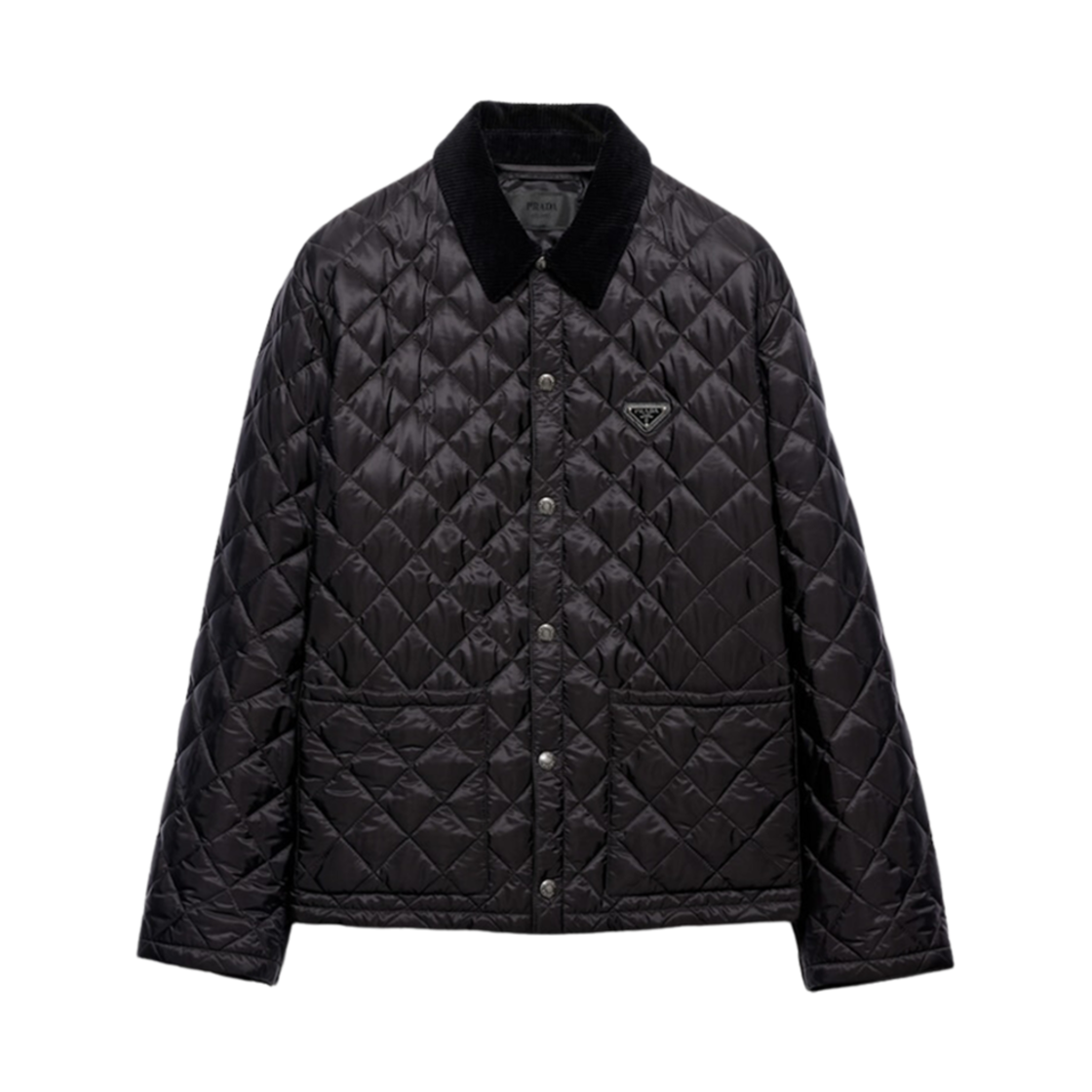 프라다 리나일론 퀼티드 자켓 블랙(Prada Re-Nylon Quilted Jacket Black)